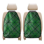 Irish Plaid Pattern Print Car Seat Organizers