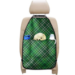 Irish Plaid Pattern Print Car Seat Organizers