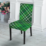 Irish Plaid Pattern Print Dining Chair Slipcover