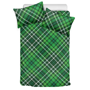 Irish Plaid Pattern Print Duvet Cover Bedding Set