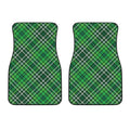 Irish Plaid Pattern Print Front Car Floor Mats