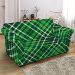 Irish Plaid Pattern Print Loveseat Slipcover