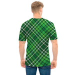 Irish Plaid Pattern Print Men's T-Shirt