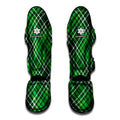 Irish Plaid Pattern Print Muay Thai Shin Guards