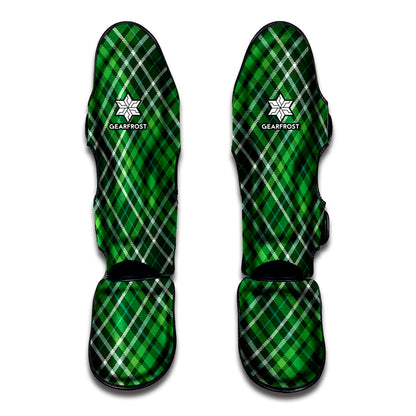 Irish Plaid Pattern Print Muay Thai Shin Guard