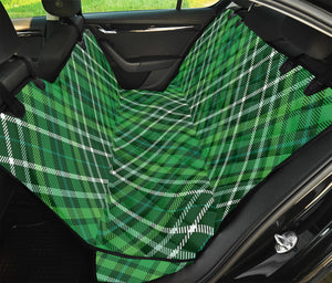 Irish Plaid Pattern Print Pet Car Back Seat Cover