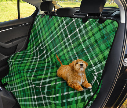 Irish Plaid Pattern Print Pet Car Back Seat Cover