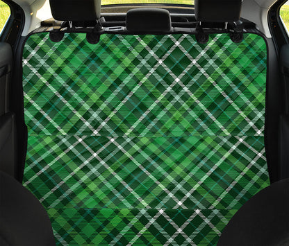Irish Plaid Pattern Print Pet Car Back Seat Cover