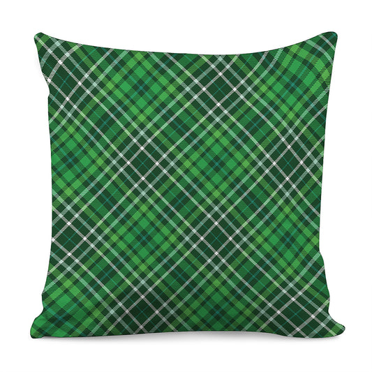 Irish Plaid Pattern Print Pillow Cover