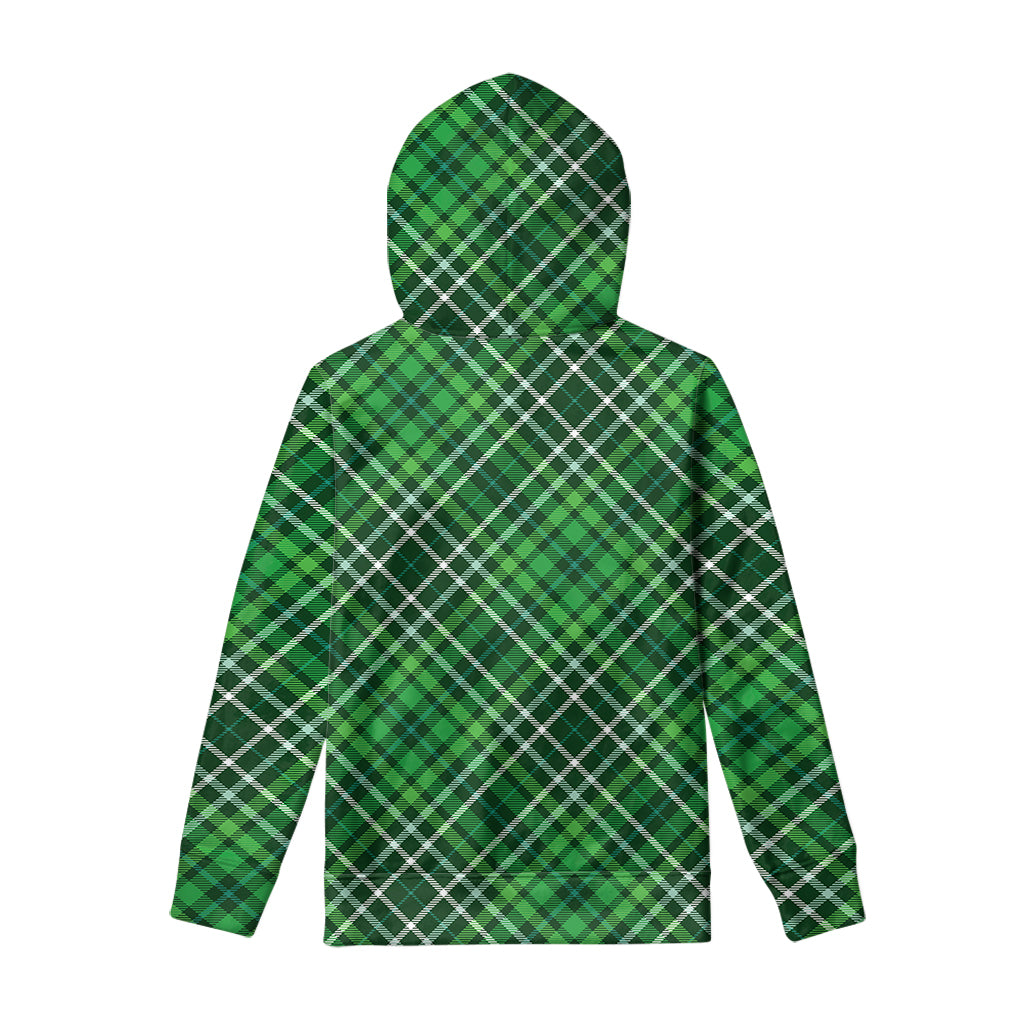 Irish Plaid Pattern Print Pullover Hoodie