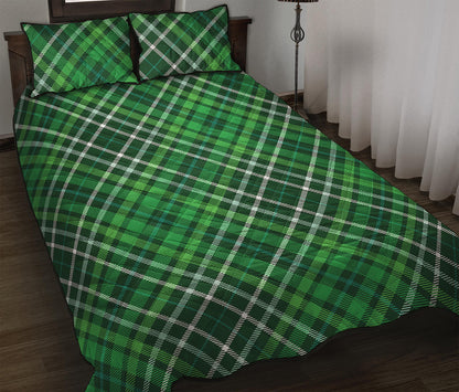 Irish Plaid Pattern Print Quilt Bed Set