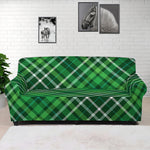 Irish Plaid Pattern Print Sofa Cover