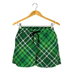 Irish Plaid Pattern Print Women's Shorts