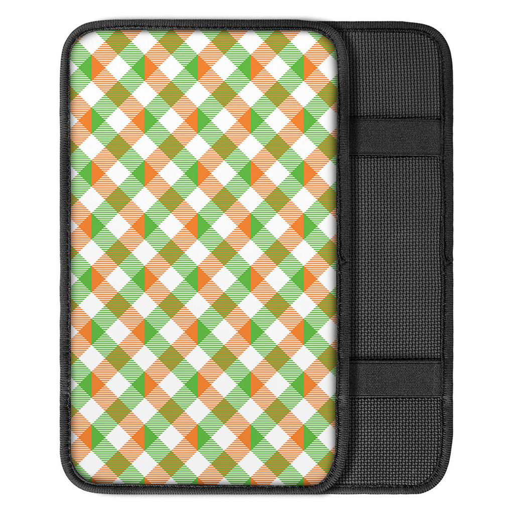Irish Plaid Saint Patrick's Day Print Car Center Console Cover