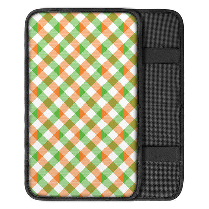 Irish Plaid Saint Patrick's Day Print Car Center Console Cover