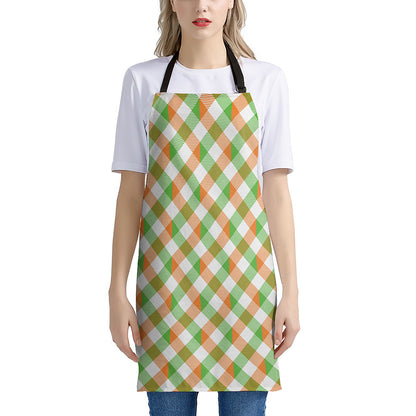 Irish Plaid Saint Patrick's Day Print Apron