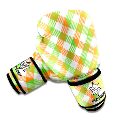 Irish Plaid Saint Patrick's Day Print Boxing Gloves