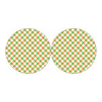 Irish Plaid Saint Patrick's Day Print Car Coasters