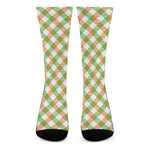 Irish Plaid Saint Patrick's Day Print Crew Socks