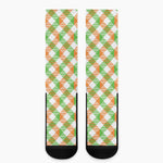Irish Plaid Saint Patrick's Day Print Crew Socks