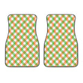 Irish Plaid Saint Patrick's Day Print Front Car Floor Mats