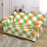 Irish Plaid Saint Patrick's Day Print Loveseat Slipcover