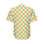 Irish Plaid Saint Patrick's Day Print Men's Baseball Jersey
