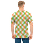 Irish Plaid Saint Patrick's Day Print Men's T-Shirt