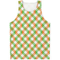 Irish Plaid Saint Patrick's Day Print Men's Tank Top
