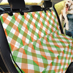 Irish Plaid Saint Patrick's Day Print Pet Car Back Seat Cover