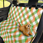 Irish Plaid Saint Patrick's Day Print Pet Car Back Seat Cover