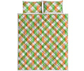 Irish Plaid Saint Patrick's Day Print Quilt Bed Set