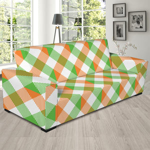 Irish Plaid Saint Patrick's Day Print Sofa Slipcover