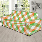 Irish Plaid Saint Patrick's Day Print Sofa Slipcover