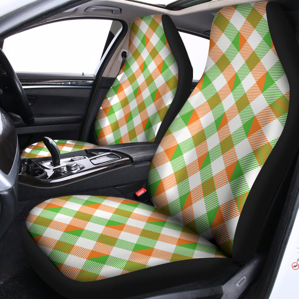 Irish Plaid Saint Patrick's Day Print Universal Fit Car Seat Covers