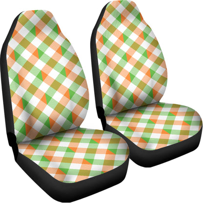 Irish Plaid Saint Patrick's Day Print Universal Fit Car Seat Covers