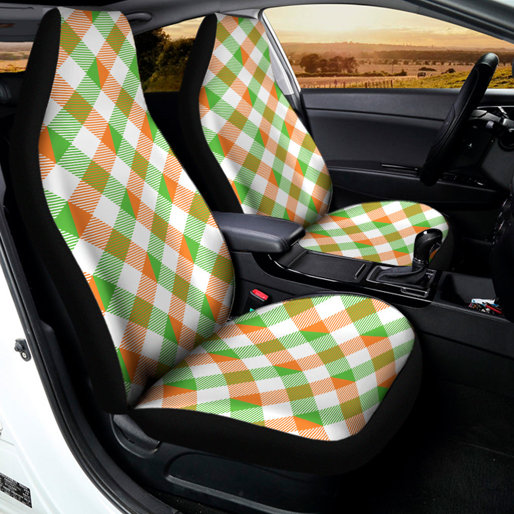 Irish Plaid Saint Patrick's Day Print Universal Fit Car Seat Covers