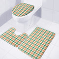 Irish Plaid St. Patrick's Day Print 3 Piece Bath Mat Set