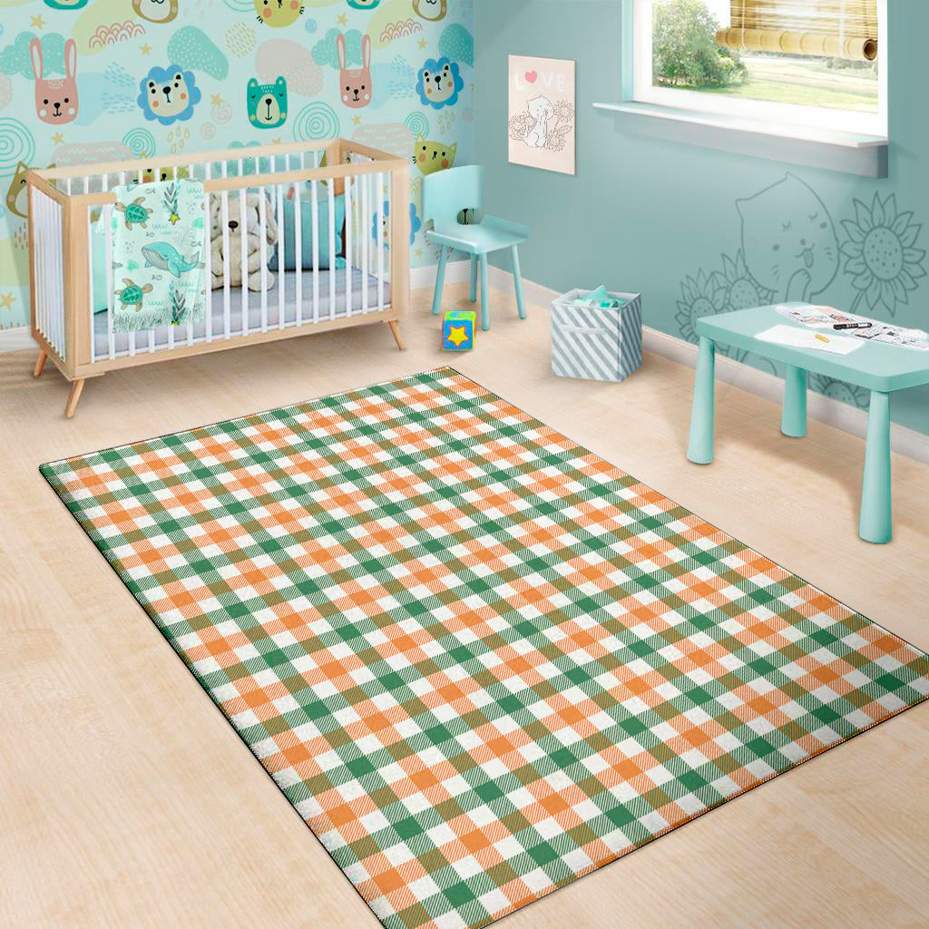 Irish Plaid St. Patrick's Day Print Area Rug