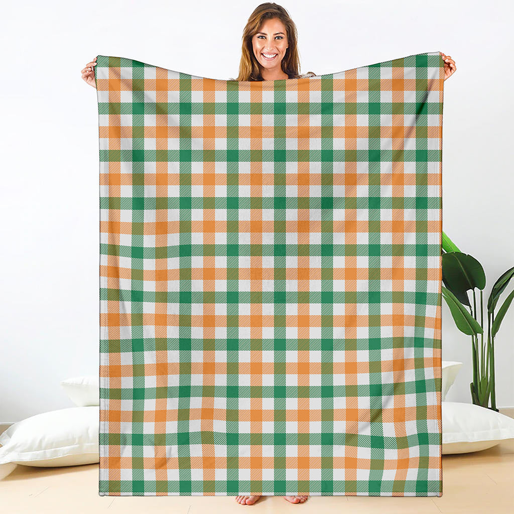 Irish Plaid St. Patrick's Day Print Blanket