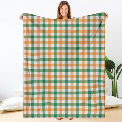 Irish Plaid St. Patrick's Day Print Blanket