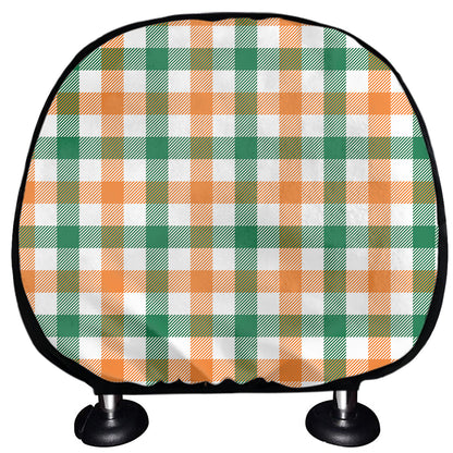 Irish Plaid St. Patrick's Day Print Car Headrest Covers