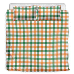 Irish Plaid St. Patrick's Day Print Duvet Cover Bedding Set