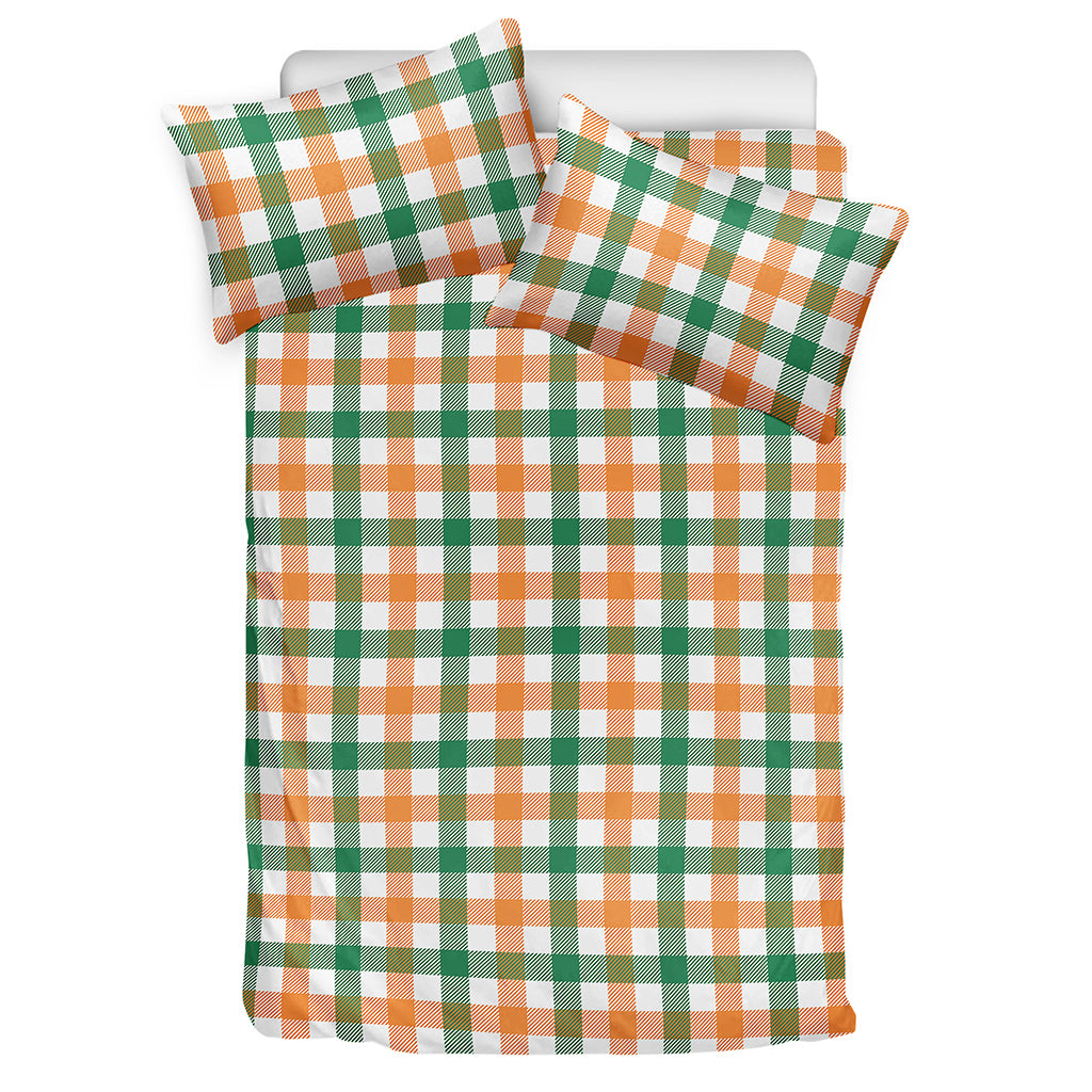 Irish Plaid St. Patrick's Day Print Duvet Cover Bedding Set