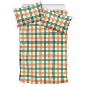 Irish Plaid St. Patrick's Day Print Duvet Cover Bedding Set