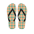 Irish Plaid St. Patrick's Day Print Flip Flops