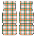 Irish Plaid St. Patrick's Day Print Front and Back Car Floor Mats