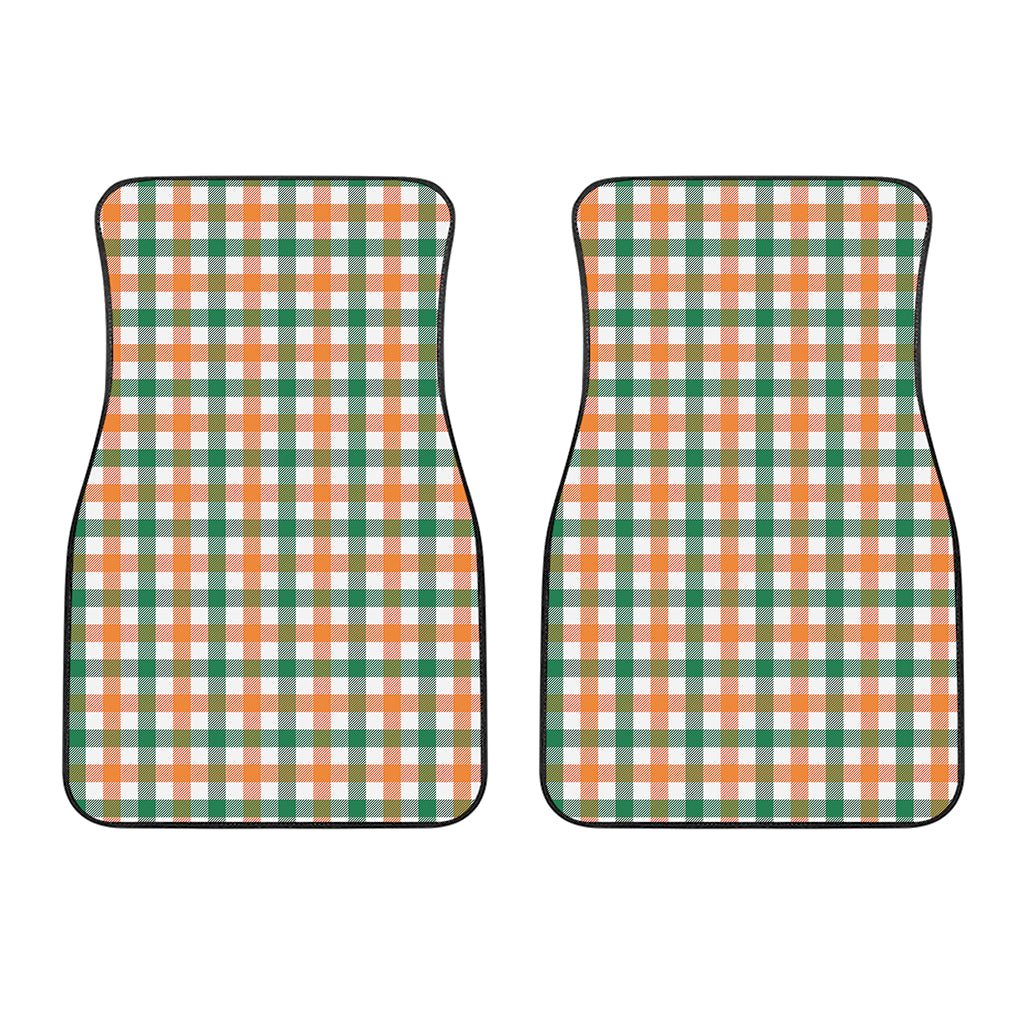 Irish Plaid St. Patrick's Day Print Front Car Floor Mats