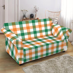 Irish Plaid St. Patrick's Day Print Loveseat Slipcover