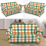 Irish Plaid St. Patrick's Day Print Loveseat Slipcover